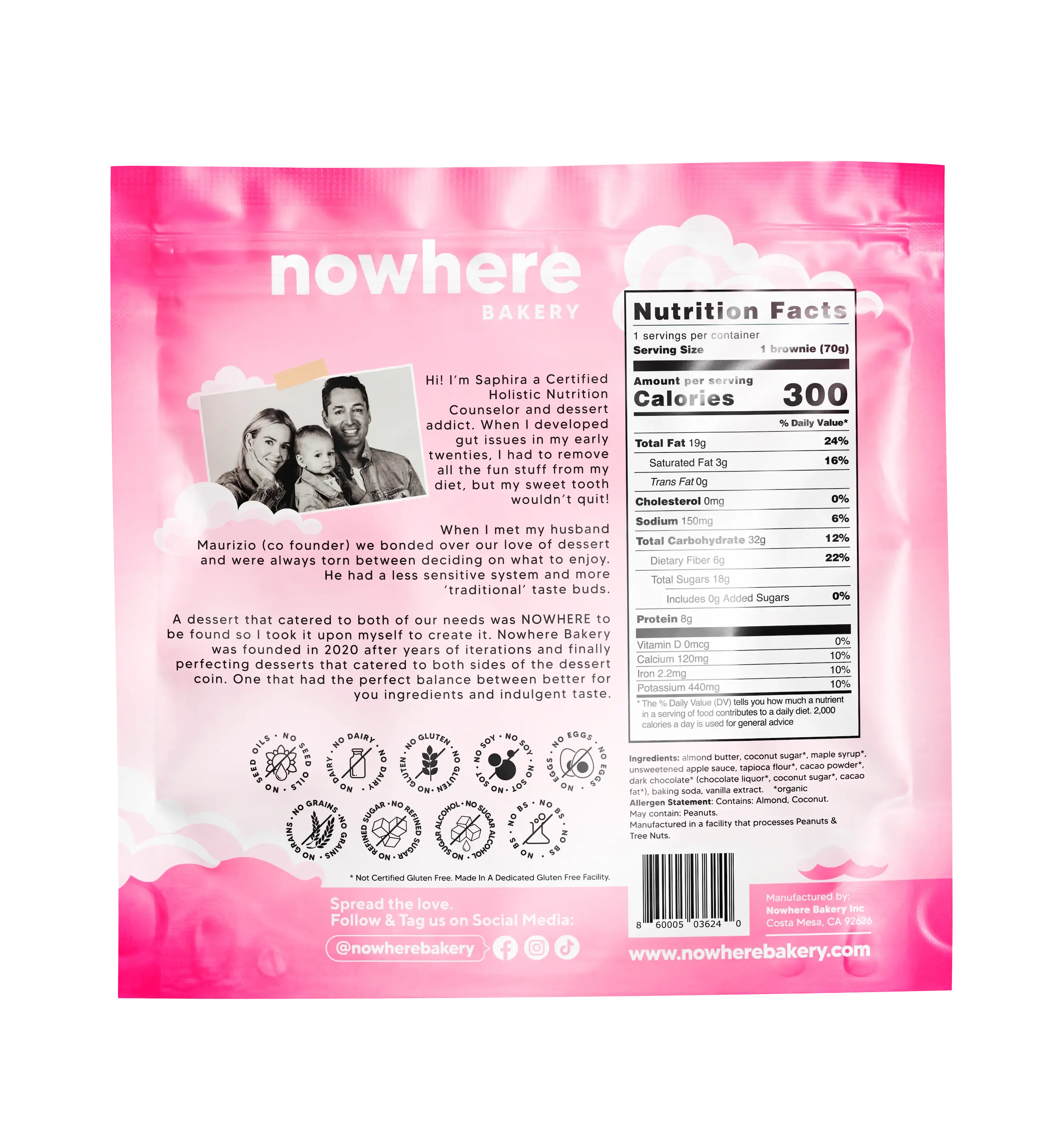 Nowhere Bakery Brownies