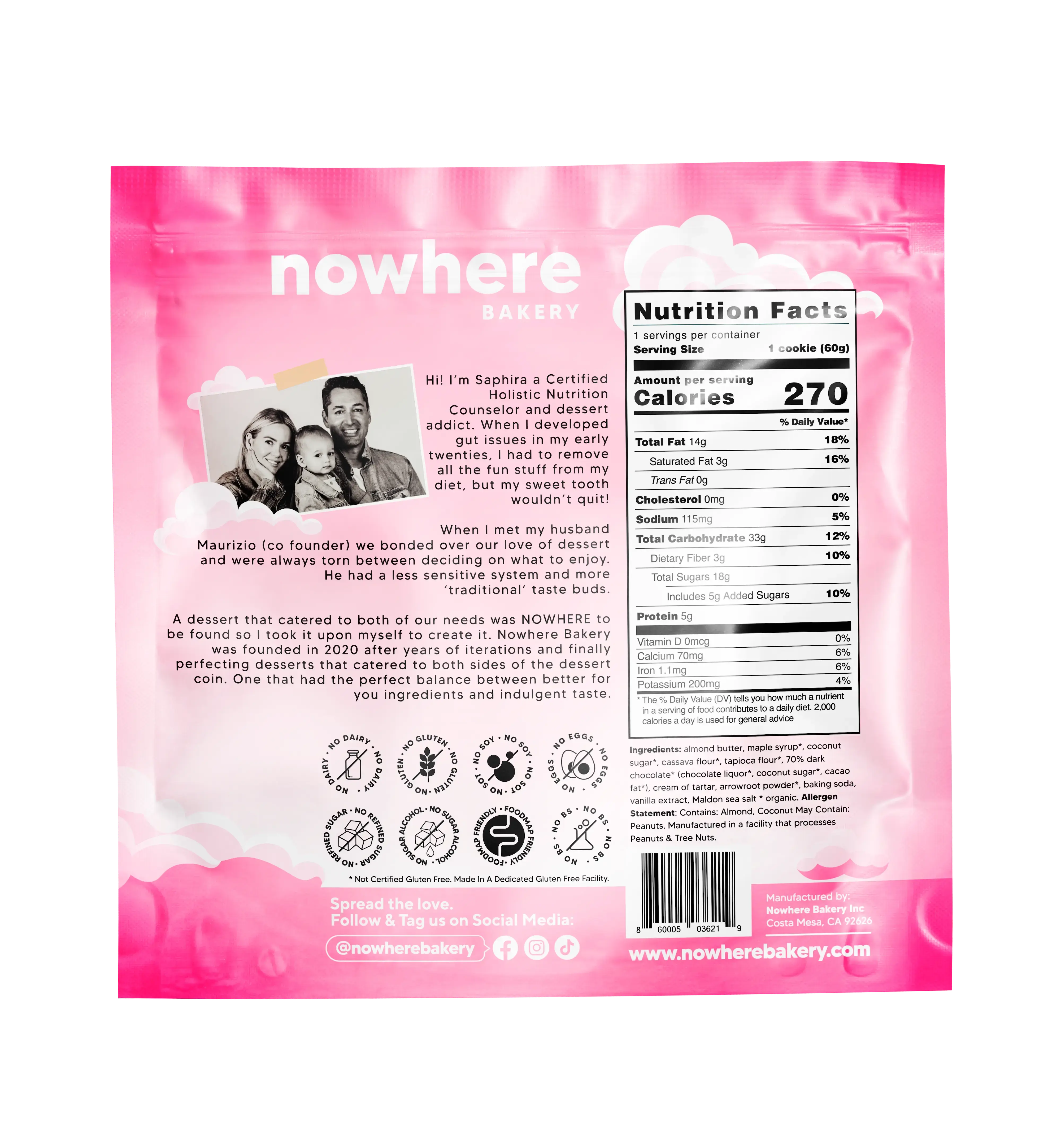 Nowhere Bakery Chocolate Chip Cookies