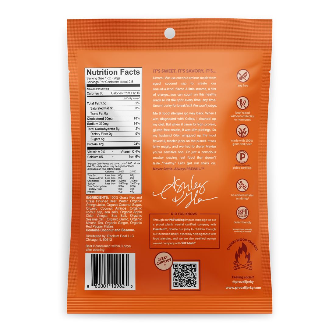 Prevail Jerky PREVAILER with a Kick 20 pack